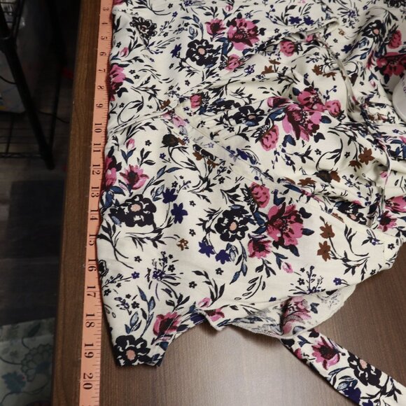 B.O.G Collective Wrap Dress Womens M Ivory Romantic Boho Garden Party Feminine - Picture 11 of 16